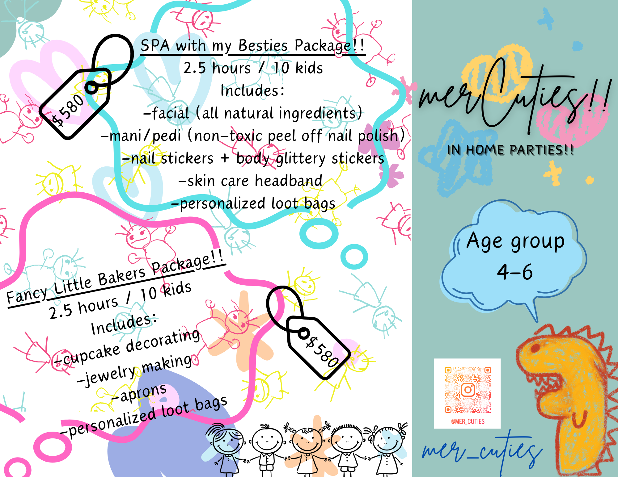 Unique bday parties and kids workshops